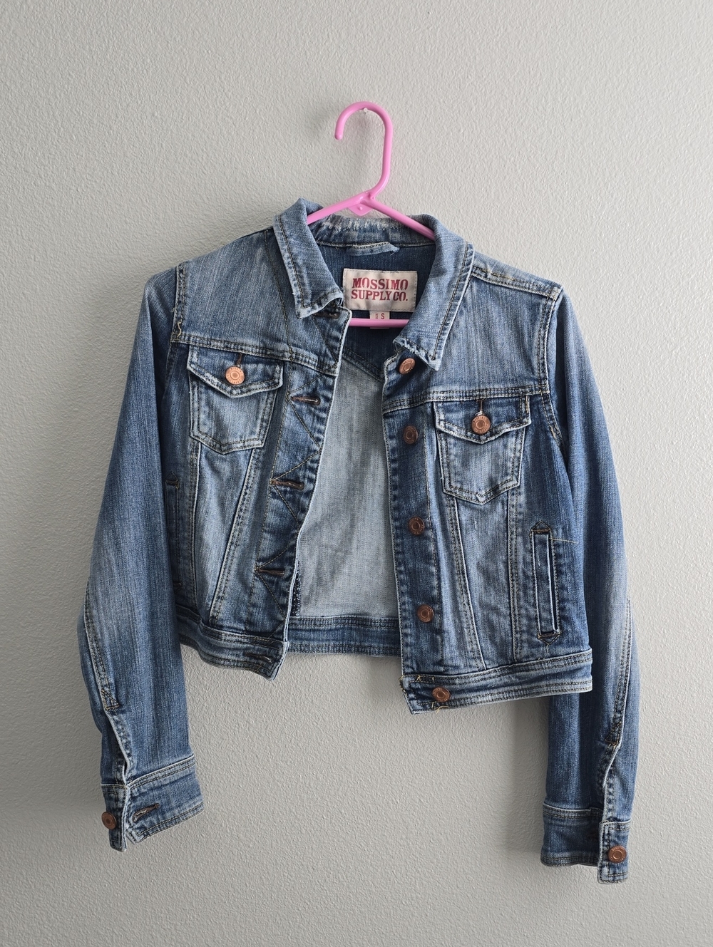 9/29 MOSSIMO crop jean jacket